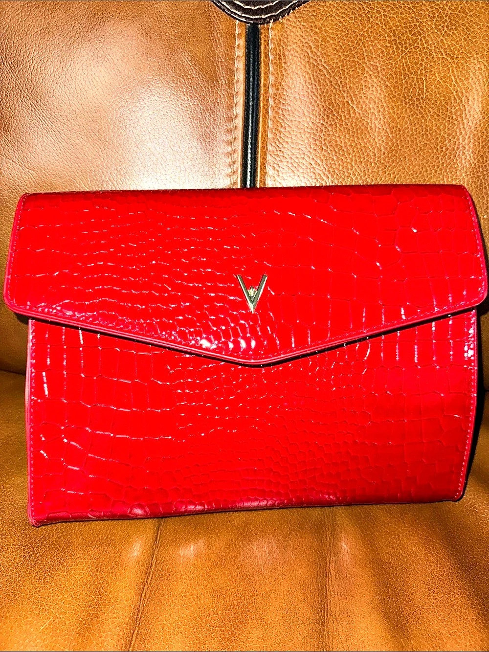 Vanessa Williams Eden Clutch in Red NWT